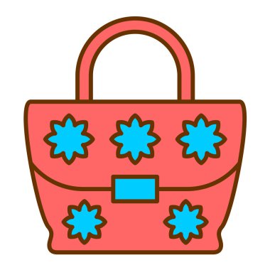 çanta modern simge vektör illüstrasyonu 