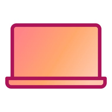 Bilgisayar. Web simgesi basit illüstrasyon