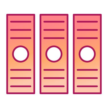 dosya dizinleri ikon vektör illüstrasyonu