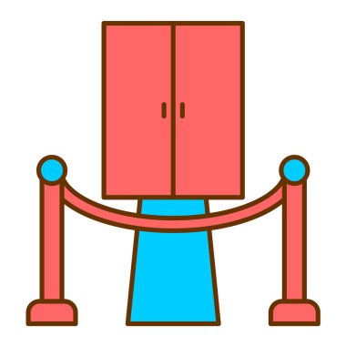 Sinema modern ikon vektör illüstrasyonu