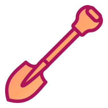 kürek simgesi vektör illüstrasyonu