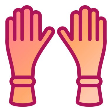 Eldiven. Web simgesi basit illüstrasyon