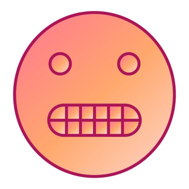 üzgün yüz simgesi ikon vektör illüstrasyon tasarımı