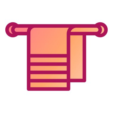 havlu ikonu vektör illüstrasyonu