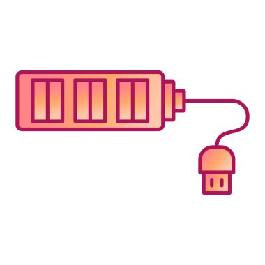 usb kablo simgesi vektör illüstrasyonu