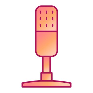 mikrofon simgesi. vektör illüstrasyonu