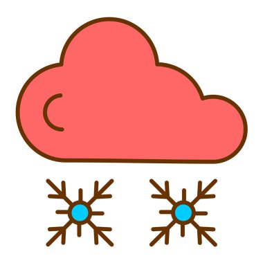 Hava durumu. Web simgesi basit illüstrasyon