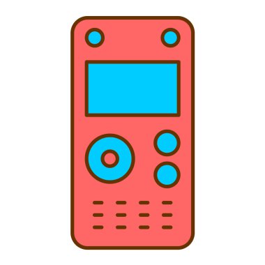 cep telefonu aygıtı simgesi. Uzaktan kumandalı akıllı telefon çizimi