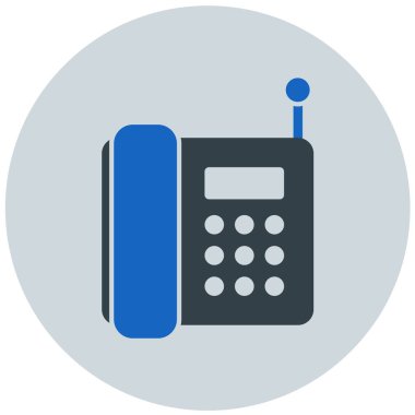 Telefonunuz var. Web simgesi basit illüstrasyon