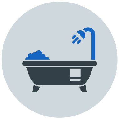 Küvet. Web simgesi basit tasarım