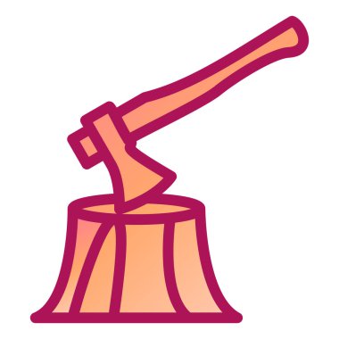 Balta ve ayaklar modern simge vektör illüstrasyonu 