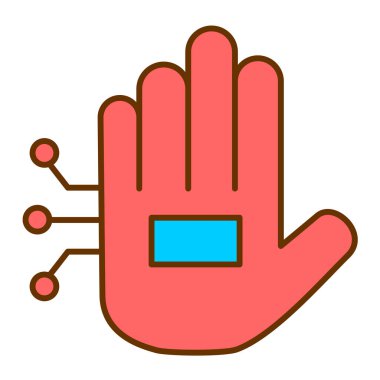 el simgesi vektör illüstrasyonu