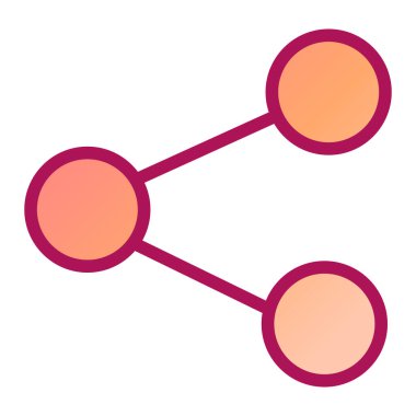 Paylaş. Web simgesi basit illüstrasyon