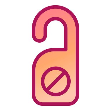 Askı. Web simgesi basit illüstrasyon