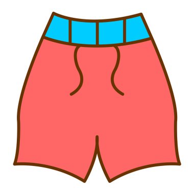 Şort. Web simgesi basit illüstrasyon