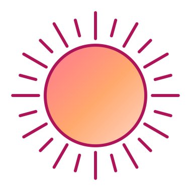 Güneş Simgesi Vektör illüstrasyonu