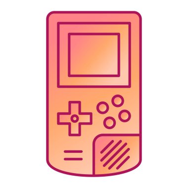 Video oyunu konsolu izole edilmiş ikon vektör illüstrasyon tasarımı
