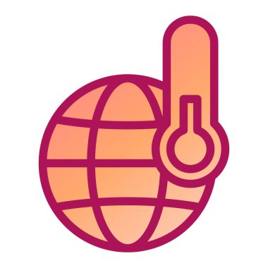 Bir gezegen simgesinin vektör illüstrasyonu