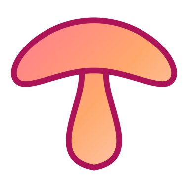 mantar simgesi vektör illüstrasyonu