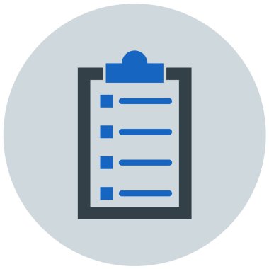 Kontrol listesi. Web simgesi basit tasarım