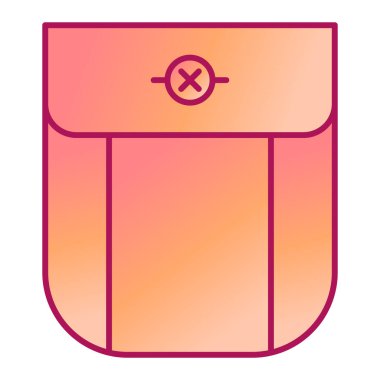 Kutu. Web simgesi basit illüstrasyon