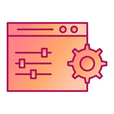 Web sayfası ikon vektör illüstrasyonu