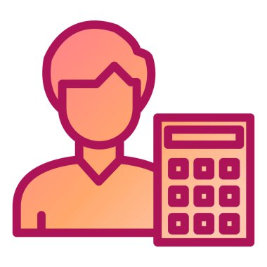 kullanıcı çalışanı simge vektör illüstrasyon tasarımı