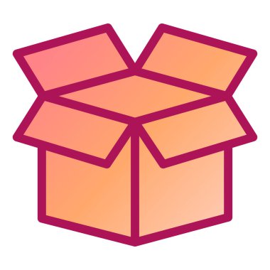 Kutu. Web simgesi basit tasarım