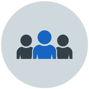 İnsanlar. Web simgesi basit illüstrasyon