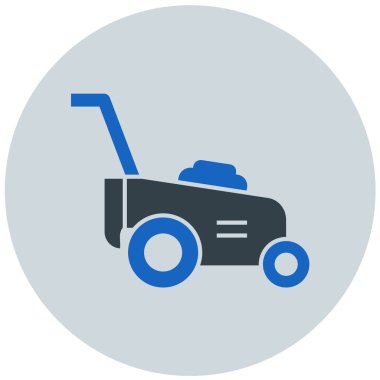 Çim biçme makinesi. Web simgesi