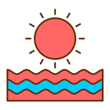 Güneş Simgesi Vektör illüstrasyonu