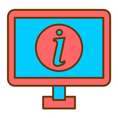 Bilgi simgesi vektör illüstrasyonu