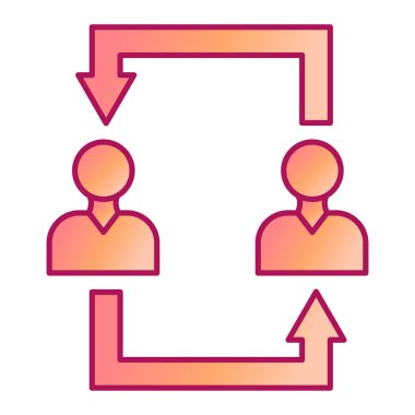 Bir iş simgesinin vektör illüstrasyonu