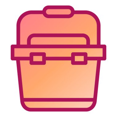 Çanta. Web simgesi basit illüstrasyon