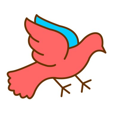 Kuş. Web simgesi basit tasarım