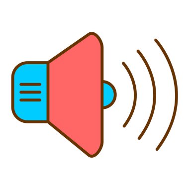 ses simgesi vektör illüstrasyonu