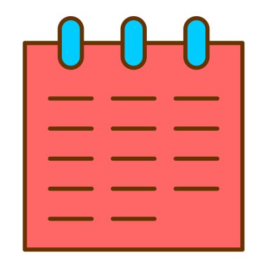 Takvim. Web simgesi basit illüstrasyon