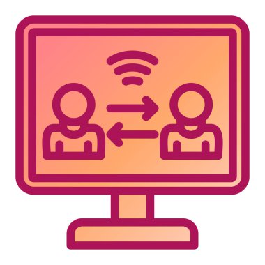 kullanıcılar. Web simgesi basit illüstrasyon