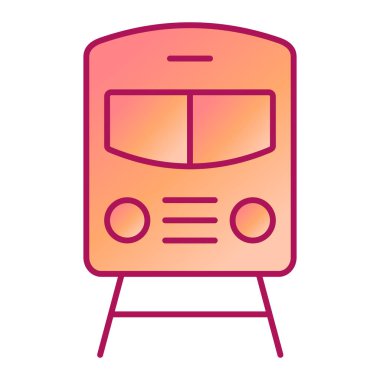 tren simgesi vektör illüstrasyonu