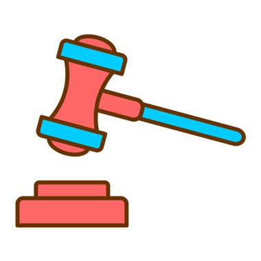 açık artırma çekiç ikonu vektör illüstrasyon tasarımı