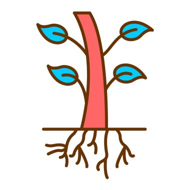 ağaç modern simge vektör illüstrasyonu