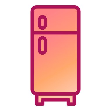 Buzdolabı modern ikon vektör illüstrasyonu 