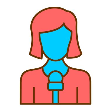 İnsan. Web simgesi basit illüstrasyon