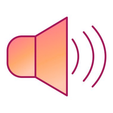 ses simgesi vektör illüstrasyonu