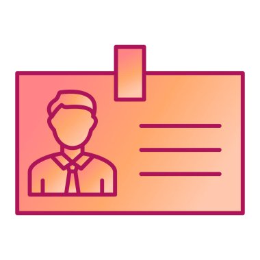 ID kart simgesi vektör illüstrasyonu