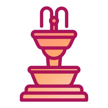 çeşme modern simge vektör illüstrasyonuName