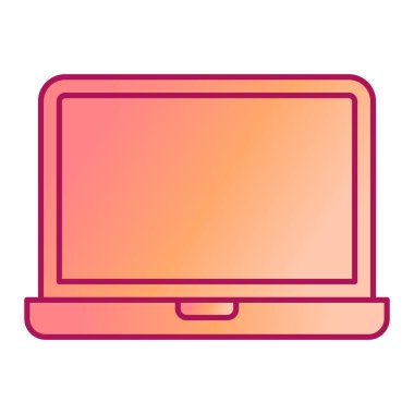 Teknoloji vektör illüstrasyonlu dizüstü bilgisayar aygıtı