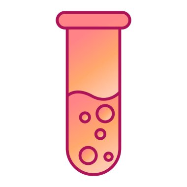 Kan ikonu vektör illüstrasyon tasarımlı test tüpü