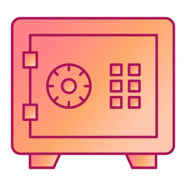 Güvenli vektör simgesi modern basit illüstrasyon