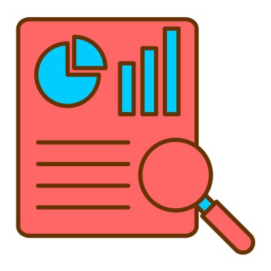 iş ve finans düz vektör simgesi